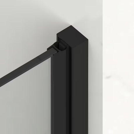 Tuš vrata SAT Xmotion 120 cm v beli barvi s prozornim steklom in brezokvirno izvedbo