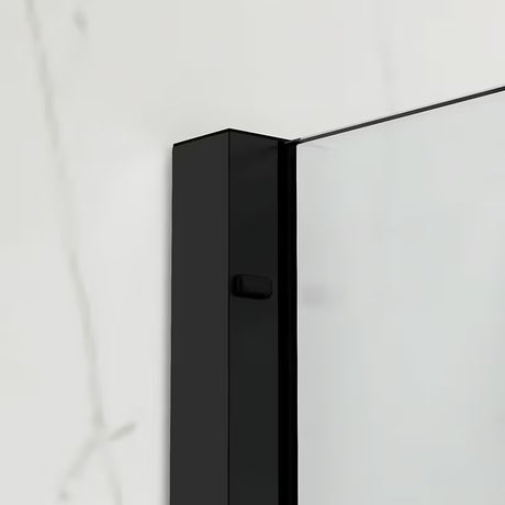 Tuš kabina SAT Xmotion 140x90 cm v črni izvedbi s prozornim steklom in drsnim odpiranjem