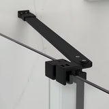Tuš kabina SAT Xmotion 140x90 cm v črni izvedbi s prozornim steklom in drsnim odpiranjem