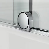 Stena za Kopalno Kad SAT Walk-In Xmotion 150 cm v krom izvedbi z drsnim delom in obdelavo Easy Clean