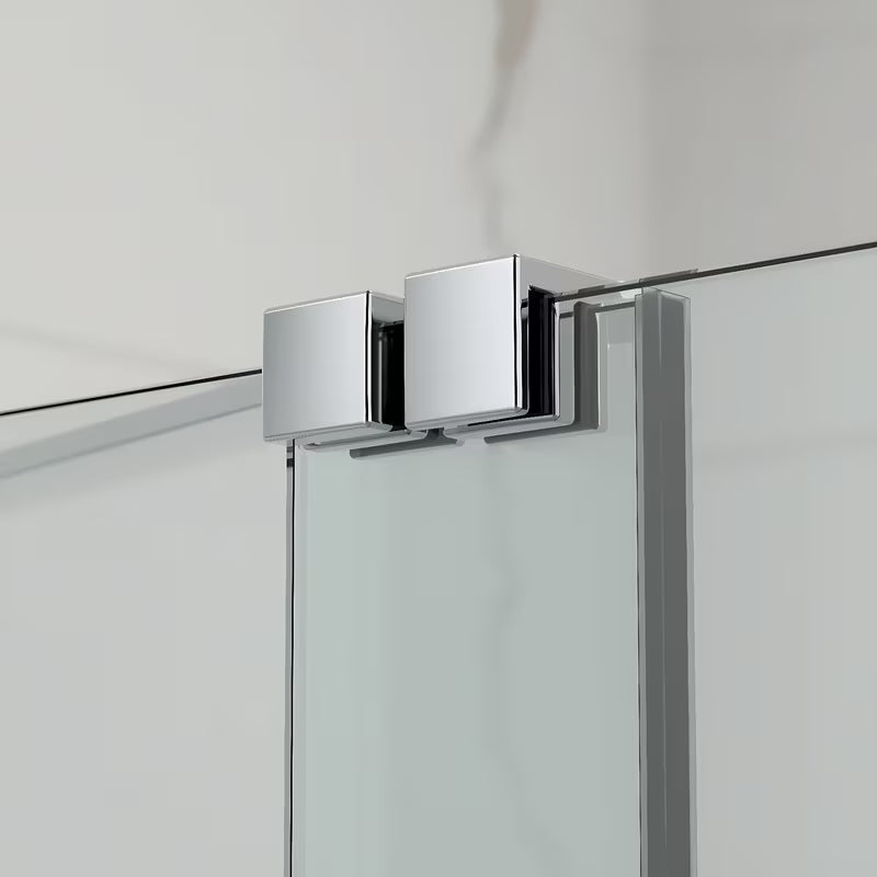 Stena za Kopalno Kad SAT Walk-In Xmotion 150 cm v krom izvedbi z drsnim delom in obdelavo Easy Clean