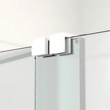 Stena za Kopalno Kad SAT Walk-In Xmotion 150 cm s prozornim steklom in belimi profili