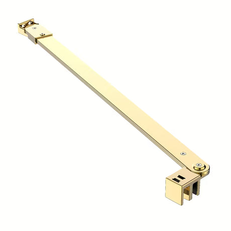 Stabilizacijska roka SAT Walk-In Xmotion z zgibom v barvi gold pro za pritrditev stekla 8 mm