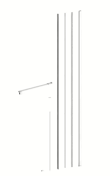 SAT Walk-In Xmotion komplet pro za montažo stranske stene pro walk-in v beli izvedbi