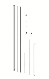 Tuš stena Walk-In SAT Walk-In Xmotion 120 cm u sjajnom kromu s prozirnim staklom i premazom Easy Clean.