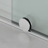 Tuš kabina SAT Walk-In Xmotion Walk-In 90 cm u sjajnom kromu s prozirnim staklom i kliznim sustavom