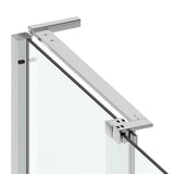 Kvadratna tuš kabina SAT Walk-In Xmotion 140x140 cm s kliznim vratima i prozirnim staklom u sjajnom kromu