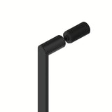 Pravokotna tuš kabina SAT Xmotion 110x80 cm u crnoj boji, s prozirnim staklom i kliznim vratima.