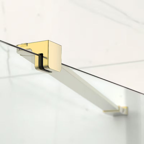 Tuš kabina SAT Xmotion 110x90 cm s prozirnim staklom i sjajnim zlatnim profilom