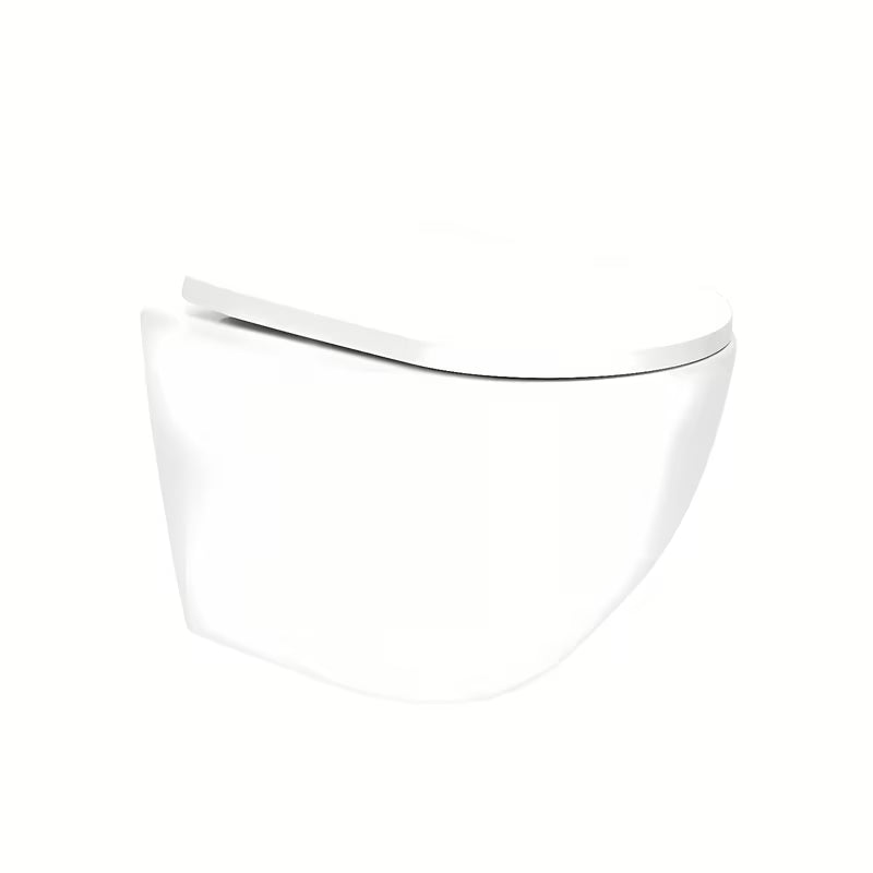 Bijeli viseča WC školjka SAT Fusion s vrtložnim ispiranjem i sjedalom mehko Zapiranje Soft Close.