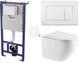 Viseči WC set SAT Fusion pro za ugradnju u lagane zidove i predzidne sustave