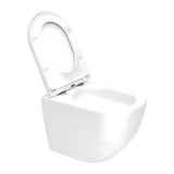 Viseči WC set SAT Fusion pro za predzidnu instalaciju s tipkom za ispiranje u sjajnom kromu