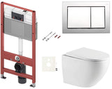 Viseči WC set SAT s vodokotlićem TECEbase, tipkom TECE nowa i duroplast WC daskom mehko Zapiranje Soft Close