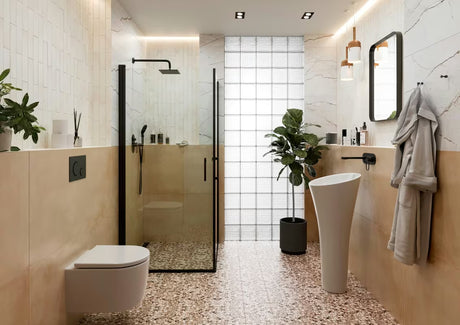 Pravokutno ogledalo SAT 50x70 cm u crnoj boji s mogućnošću montaže okomito ili vodoravno.