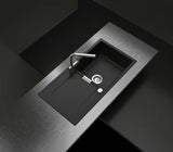 Granitni pomivalno korito Schock Mond z odcejalnikom u boji magma pro ugradnja za delovni pult