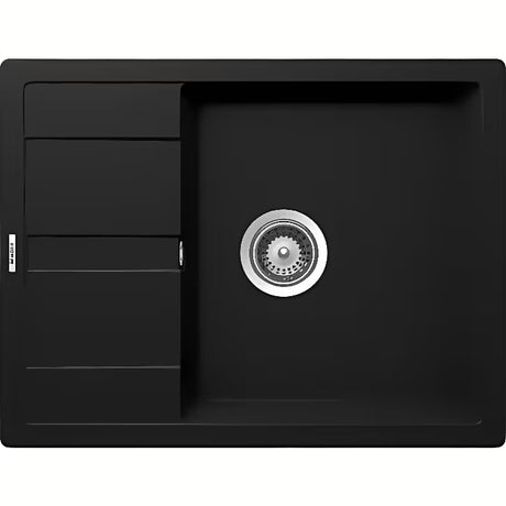 Granitni pomivalno korito Schock Manhattan D-100 s ocjeđivačem u boji nero pro za gornju ugradnju