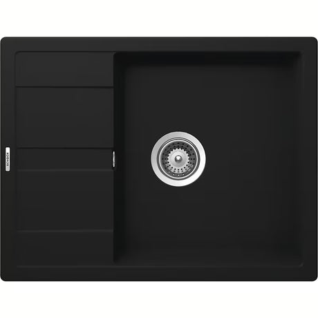 Granitno pomivalno korito Schock Manhattan D100 z odcejalnikom v barvi onyx pro montaža za delovni pult.