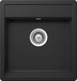 Granitni kuhinjski enojno korito Schock Nemo N100S pro montaža za delovni pult u boji nero