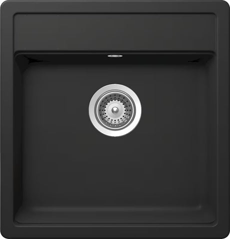 Granitni kuhinjski enojno korito Schock Nemo N100S pro montaža za delovni pult u boji nero