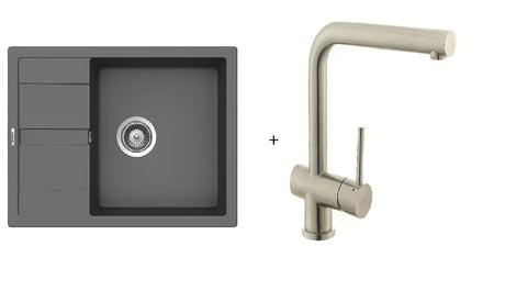 Ugodni komplet granitnega kuhinjskega korita Schock in kuhinjske armature SIKO
