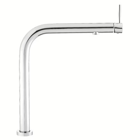 Kromirana armatura za pomivalno korito SIKO Chrome s uvlačnim pričvršćenjem pro za ugradnju ispod prozora i ručicom uz izljev