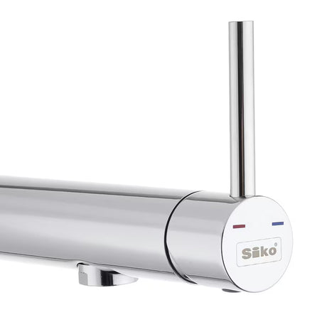 Kromirana armatura za pomivalno korito SIKO Chrome s uvlačnim pričvršćenjem pro za ugradnju ispod prozora i ručicom uz izljev