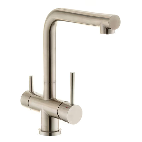 Nehrđajući troputni armatura za pomivalno korito SIKO Supersteel s odvojenim izljevom pro filtriranu vodu.