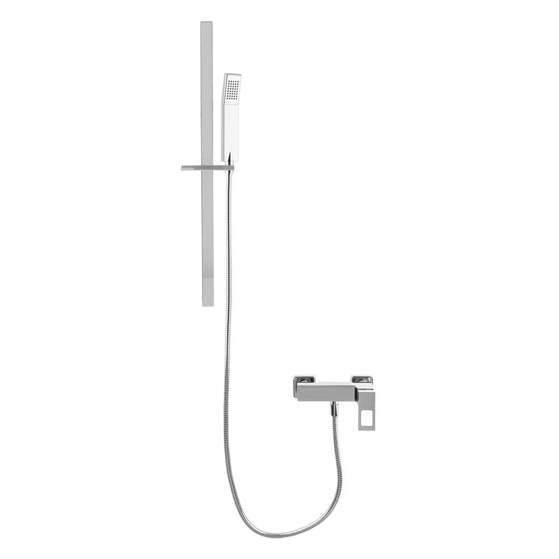 Kromiran tuš set SIKO Elements v sodobnem minimalističnem dizajnu pro za elegantno kopalnico.