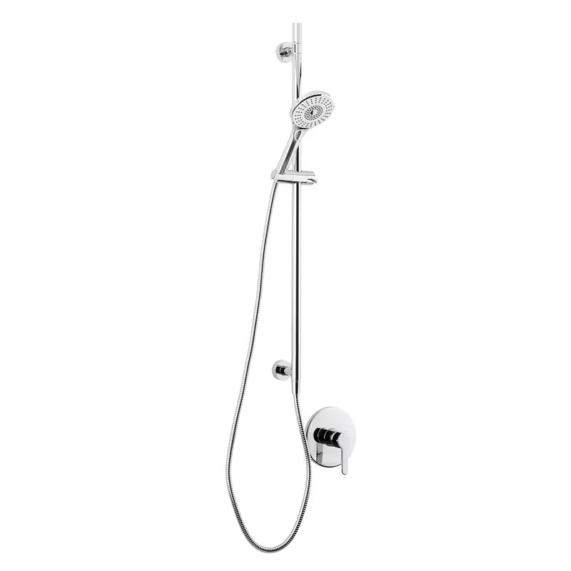 Podžbukni tušni sistem SIKO Elements z armaturo, s 2u1 tuš šipkom, crijevom i ručnom tuš slušalicom