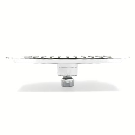 Kvadratna nadglavna prha SIKO Grey-Chrome u sivoj/krom boji, dimenzija 23x23 cm