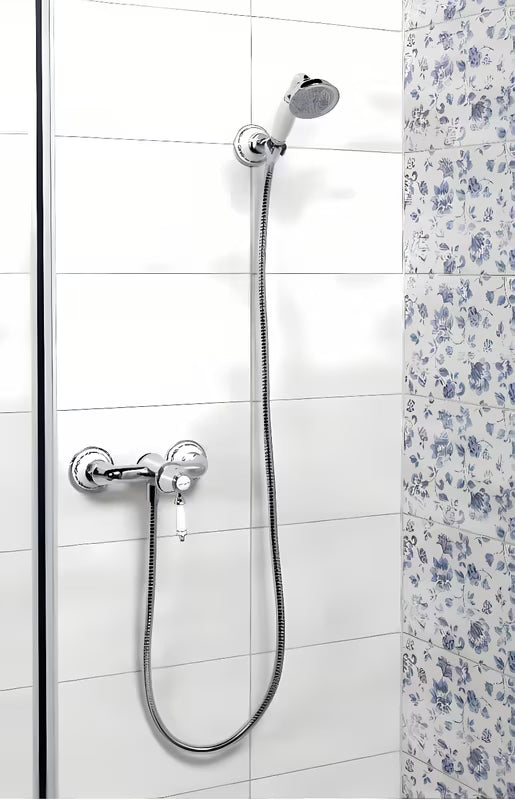 Retro enoročna armatura za tuš SIKO Provence u krom izvedbi pro za zidnu montažu