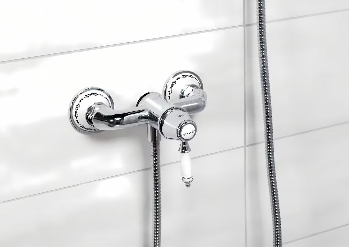 Retro enoročna armatura za tuš SIKO Provence u krom izvedbi pro za zidnu montažu