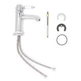 Kromirana armatura za umivalnik SIKO Provence u retro dizajnu s ukrasnim detaljima