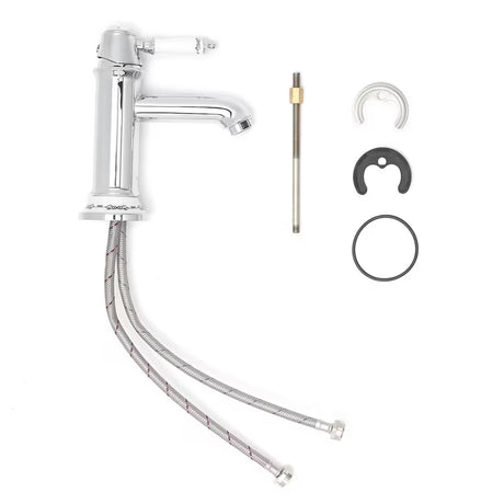 Kromirana armatura za umivalnik SIKO Provence u retro dizajnu s ukrasnim detaljima