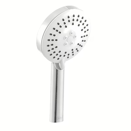 Bijela ručna tuš slušalica SIKO okruglog dizajna, promjera 12 cm, sa samočistećim mlaznicama