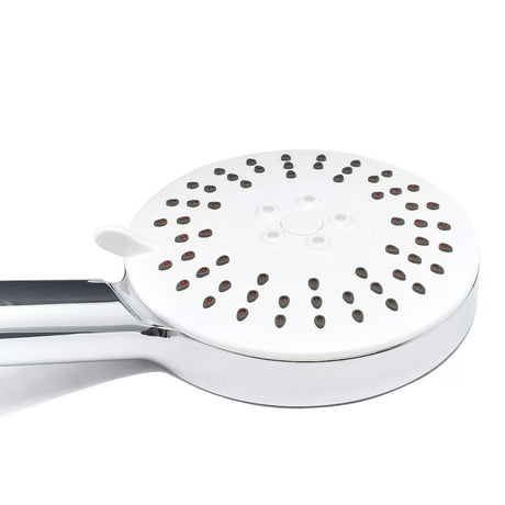 Bijela ručna tuš slušalica SIKO okruglog dizajna, promjera 12 cm, sa samočistećim mlaznicama