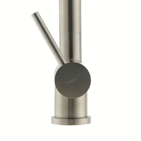 Inox armatura za pomivalno korito SIKO Steel z vrtljivim izlivom u mat izvedbi supersteel