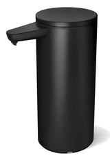 Črn brezkontaktni dozirnik za milo Simplehuman z brezžičnim polnjenjem in prostornino 414 ml.