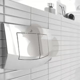Bela dvokoličinska aktivirna tipka Tece Ambia pro WC školjka pro za dvokoličinsko splakovanje