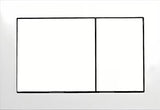 Bijelo aktivirna tipka Tece Base pro WC školjka s dvokoličinskim ispiranjem