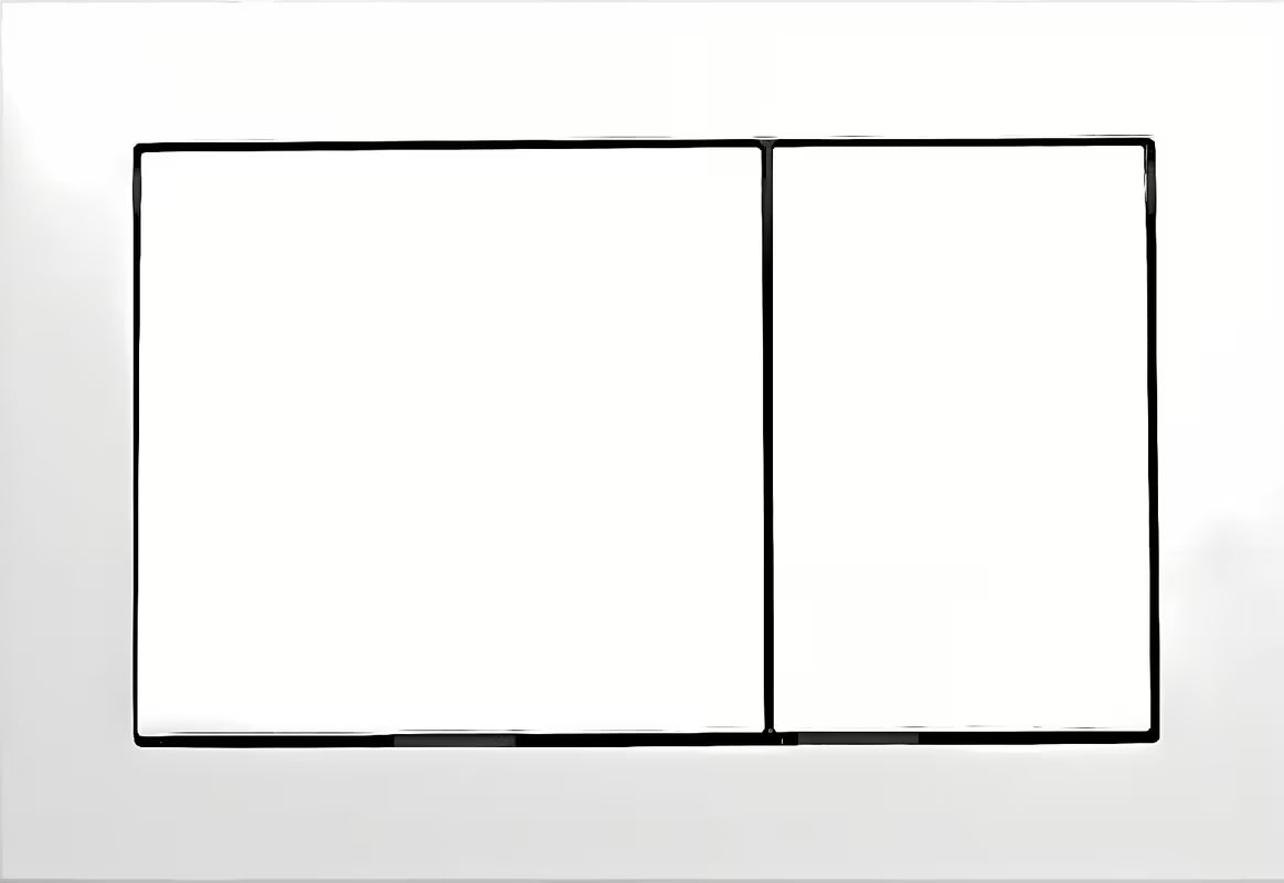 Bijelo aktivirna tipka Tece Base pro WC školjka s dvokoličinskim ispiranjem