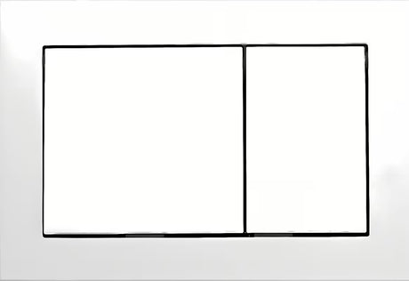 Bijelo aktivirna tipka Tece Base pro WC školjka s dvokoličinskim ispiranjem