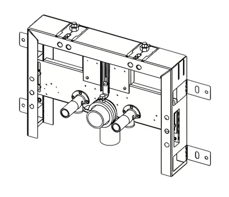 Suhomontažni element Tece Škatla pro za ugradnju visećeg bidea s ugradbenom dubinom 8 cm.