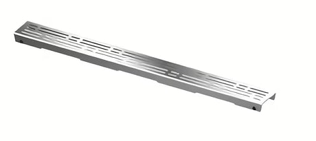 Dizajnerski rešetka za kanaleto Tece Drainline od brušenog nehrđajućeg čelika u dekoru basic pro tuš kanalica