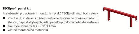 Komplet podžbuknog vodokotlića Tece Teceprofil pro za ugradnju u knauf z gumbom s priborom