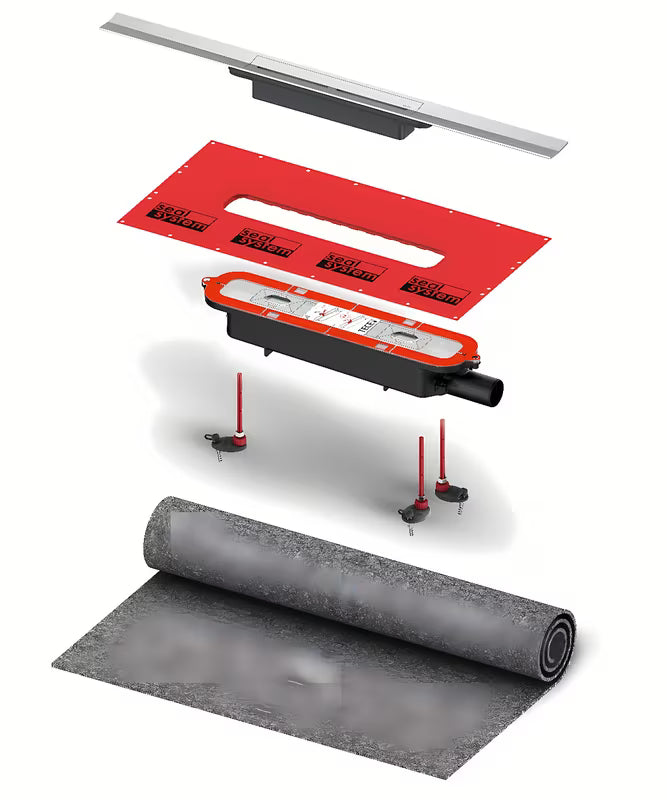 Kanaleta za Tuš Tece Tecedrainprofile 90 cm iz nerjavečega jekla v izvedbi supersteel