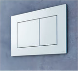 Bijela plastična aktivirna tipka Tece tecenow pro WC školjka s dvokoličinskim ispiranjem