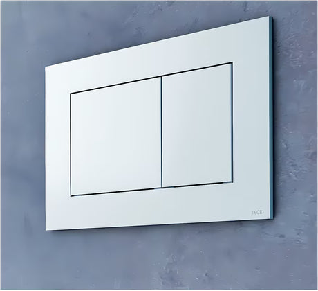 Bijela plastična aktivirna tipka Tece tecenow pro WC školjka s dvokoličinskim ispiranjem