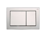 Plastično aktivirna tipka Tece tecenow u mat krom izvedbi pro dvokoličinsko ispiranje WC školjka