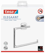 Kromiran samolepilni držalo za brisače Tesa Elegaant pro montaža brez vrtanja v kopalnici.